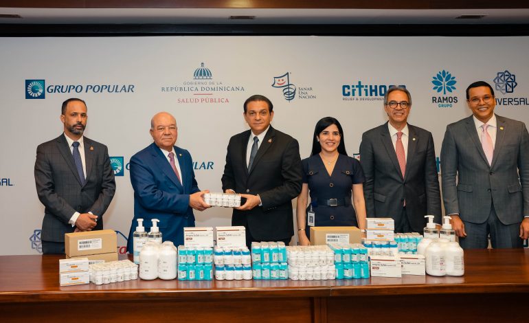 Sanar una Nación aporta al Ministerio de Salud Pública medicamentos valorados en más de RD$46 millones