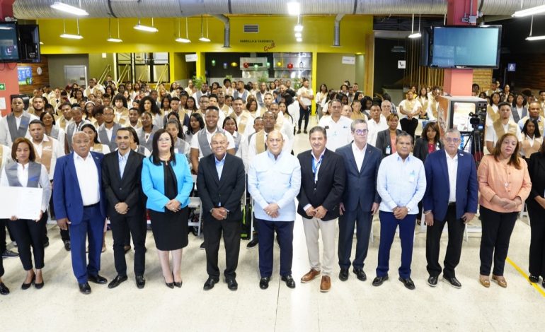 INFOTEP certifica 580 empleados de Zonas Francas; son egresados de 26 empresas del sector