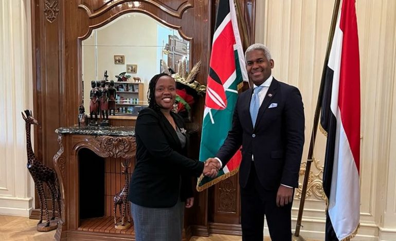  Encargados de Negocios de embajadas de RD y Kenia en Egipto fortalecen relaciones y dialogan sobre Haití