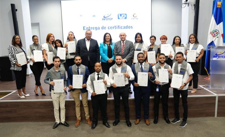 INFOTEP y CODOCA entregan certificados a 26 participantes del diplomado Sistema Dominicano para la Calidad