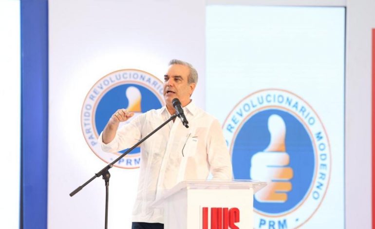  Presidente Abinader dirigirá mensaje de cierre de campaña a las 10:00 de la noche de este jueves