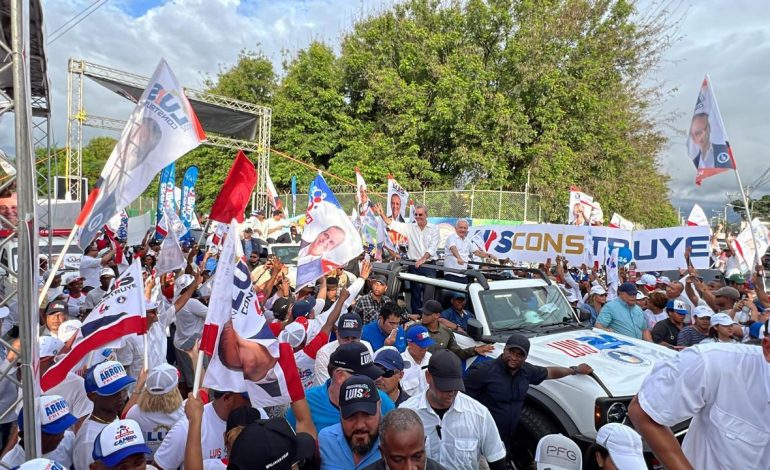  Movimiento político Luis Construye valora las caravanas encabezadas por Luis Abinader y candidatos del PRM en el DN y la provincia de SD