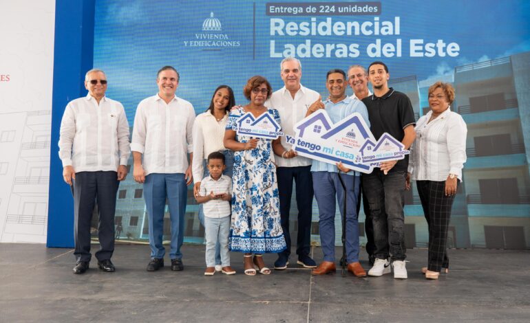 Banreservas financia 197 apartamentos de los 224entregados por el presidente Abinader en Laderas del Este